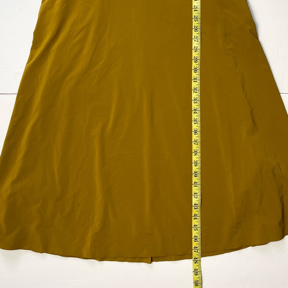 Gorgeous ATHLETA Ryder Dress Brass Yellow Gold Sz Medium - Picture 9 of 11